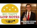 9 Big Tasty Low Notes Trumpet Etude Playalong Esca Peas PDF Sheet Music Download Williams
