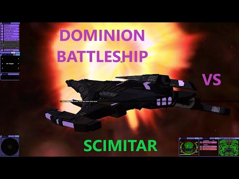 Scimitar VS Dominion Battleship | 2 Battles | Both Ways | Star Trek Bridge Commander | BC-Remastered