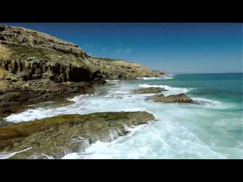 Imagens de drone de praias e surf em Discovery Bay