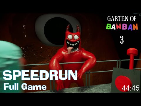 Garten of Banban 3 - SPEEDRUN 100% Full Game Walkthrough 44:34 (4K60)