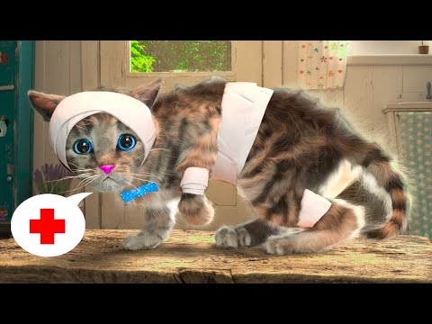 PLAYFUL LITTLE KITTEN ADVENTURE - CUTE KITTEN AND ANIMALS ON A SUPER ADVENTUROUS JOURNEY