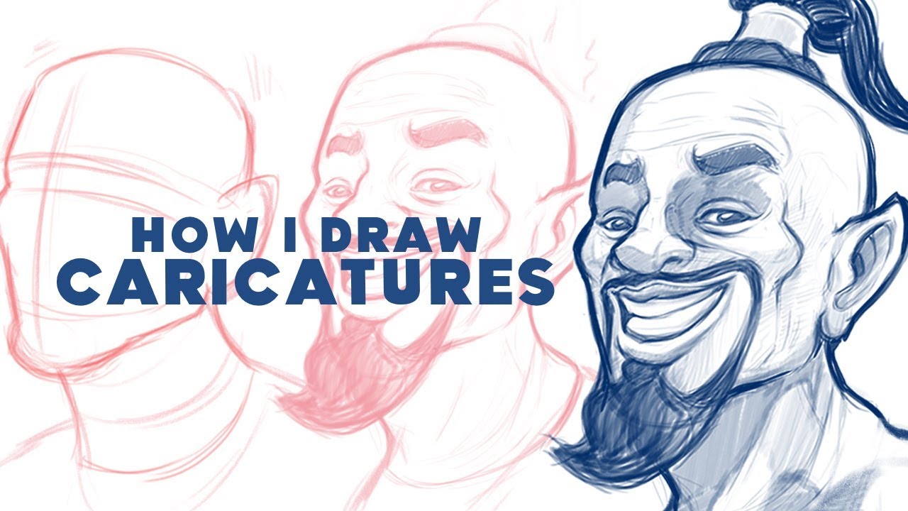 how to draw caricature of will smith as a genie tutorial by kesh