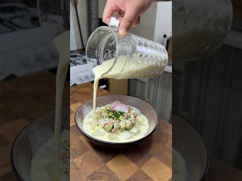 Коли багато редиски — ми знаємо, що робити 😏  Готуємо холодний літній суп 😍