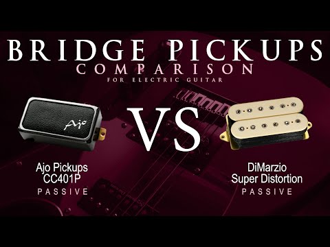 Ajo CC401P vs DiMarzio SUPER DISTORTION - Passive Bridge Guitar Pickup Comparison Tone Demo
