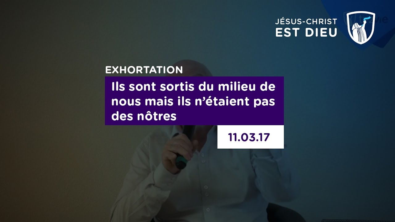 Thumbnail of video: Ils sont sortis du milieu de nous mais ils n'étaient pas des nôtres