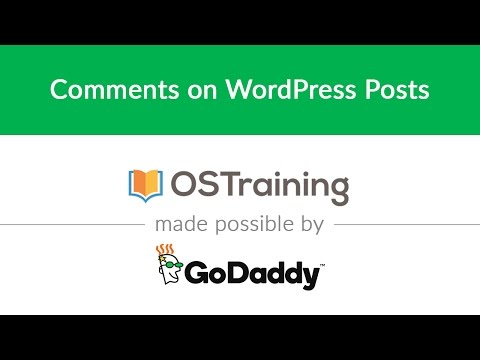 WordPress Beginner Tutorial 12 Comments on WordPress Posts