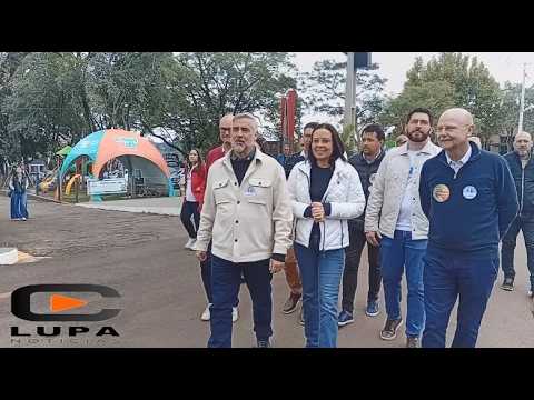Fenasoja 2026 – Pré-candidata ao governo do Rio Grande do Sul realiza visita à feira.