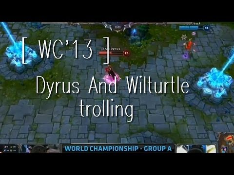 [ WC'13 ] OMG vs TSM - Dyrus and Wildturtle trolling