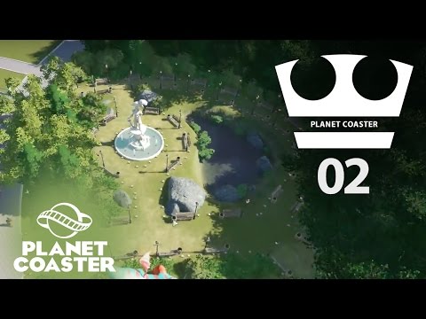 Jirka Hraje - Planet coaster 02 - Fontána a park