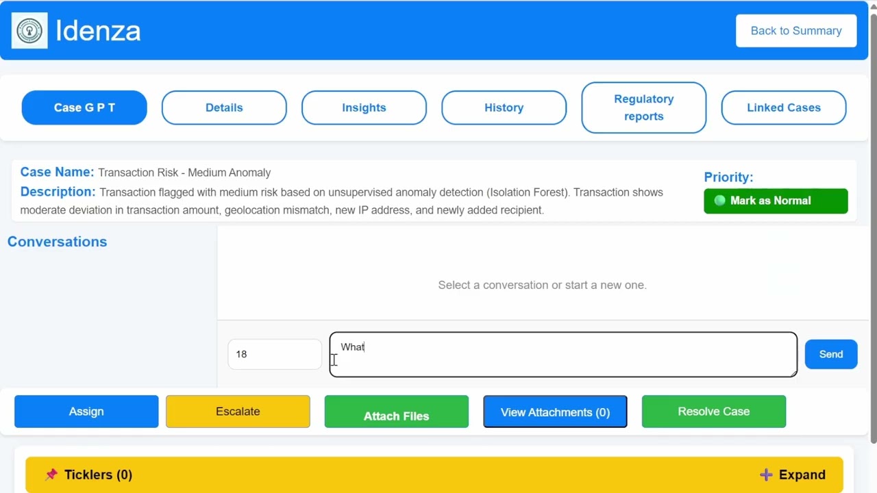 Idenza - False positive identification agent
