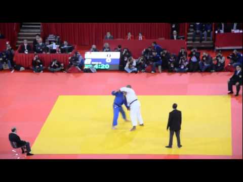 Victoire Teddy Riner contre le Japonais Ishii, tournoi de Paris 2012