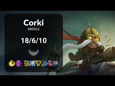 Corki vs LeBlanc MIDDLE - KR CHALLENGER Patch 14.21
