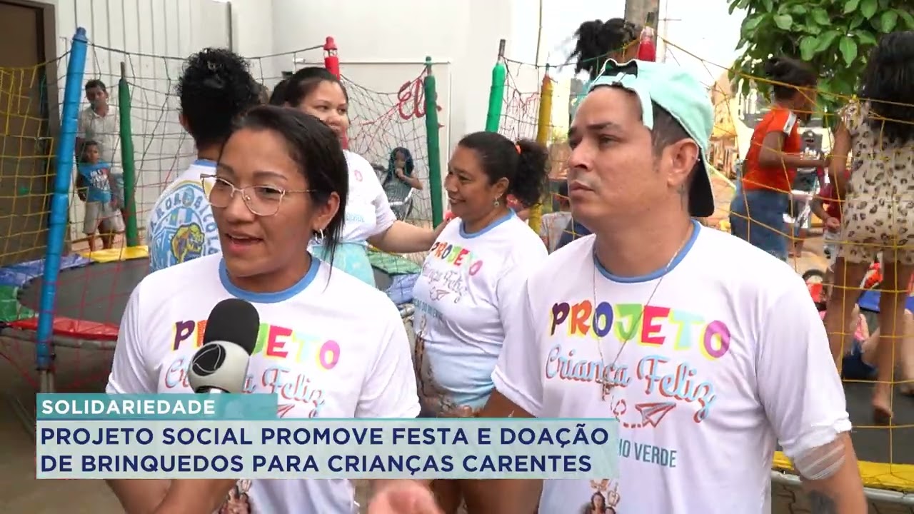PROJETO SOCIAL PROMOVE FESTA E DOAÇÃO DE BRINQUEDOS PARA AS CRIANÇAS CARENTES