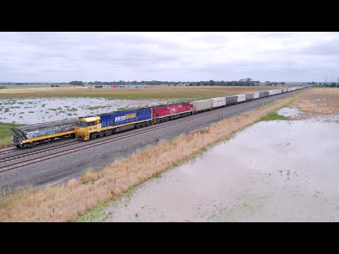 3PM7 Pacific National Container Train (23/12/2022) - PoathTV Australian Railways