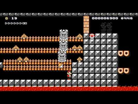 クッパ城掃除中　The castle in cleaning by sam - Course Selects: Simple Yet Fun - SUPER MARIO MAKER 1AJ