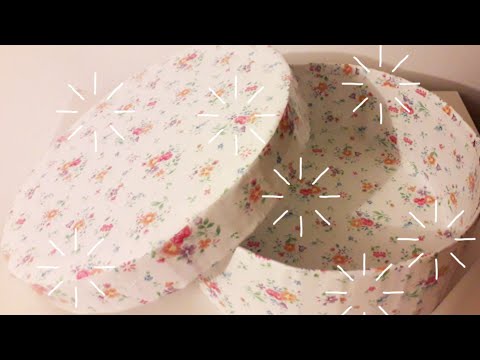 Como fazer caixa redonda com papelão