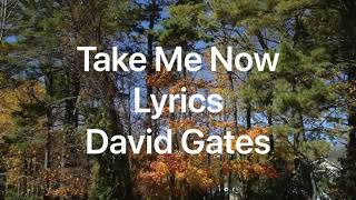 Take Me Now -Lyrics- David Gates