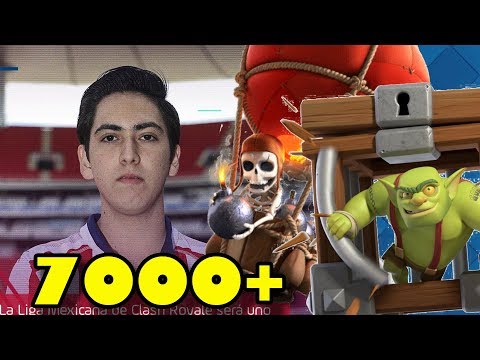 🔥Pompeyo4 Gameplays 7000+  👈 Balloon GOBLIN CAGE DECK - Clash Royale