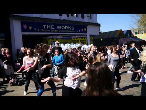 Norwich Flashmob 16th April 2014 'Shake a Tailfeather'