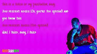 Chris Brown - Roses [LYRIC VIDEO]