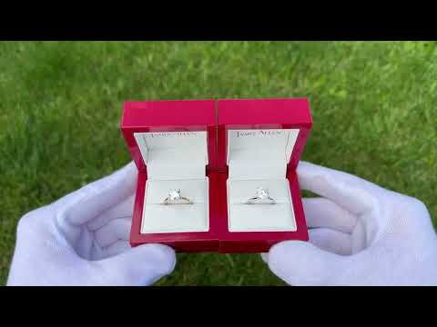 Moissanite vs Lab Grown Diamond (Side By Side)