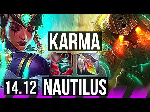 KARMA & Varus vs NAUTILUS & Samira (SUP) | 3/0/21 | EUW Master | 14.12