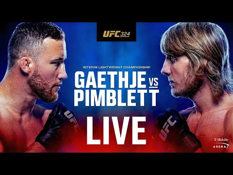 UFC 324: Justin Gaethje vs Paddy Pimblett  | LIVE STREAM / Live Coverage