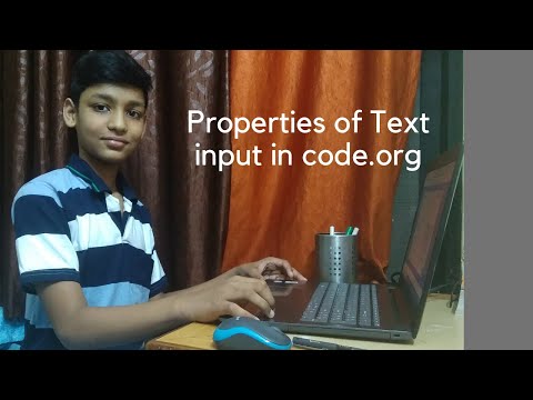 Properties of Text input in code.org