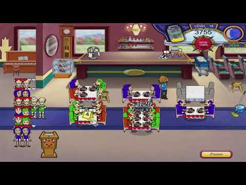 Diner Dash 3: Flo on the Go Walkthrough - Level #18 - Train - Dessert Tray