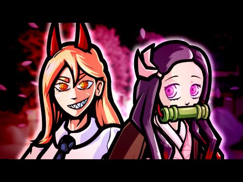 Power vs Nezuko (Chainsaw Man vs Demon Slayer) - RAP BATTLE! - ft. Chi-chi & Azia