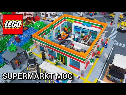 Bau des LEGO® Supermarkt MOC´s 7-Eleven | LEGO® Stadt Update #56