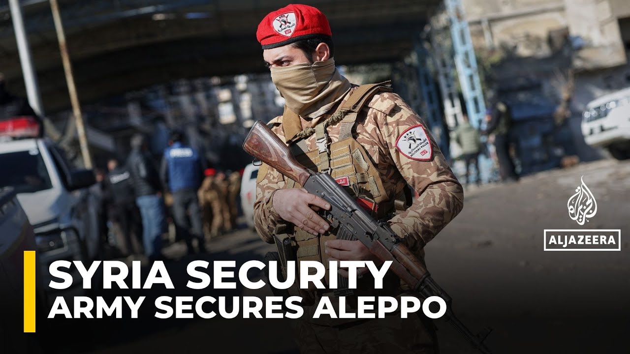 Syrian army conduct security sweeps in Aleppo to neutralise explosives left behind by SDF