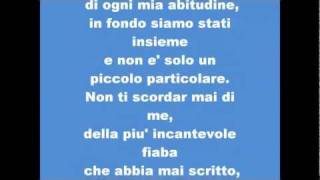 GIUSY FERRERI - Non ti scordar mai di me, LYRICS