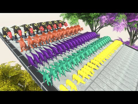 ALL Animal Colors Run get a Gold Pig #35 - Animal Revolt Battle Animal