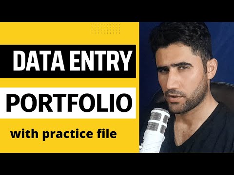 Data Entry Portfolio Samples for Fiverr Upwork Freelancer |Data Entry Portfolio with Practice File