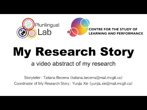 My Research Story - Tatiana Becerra