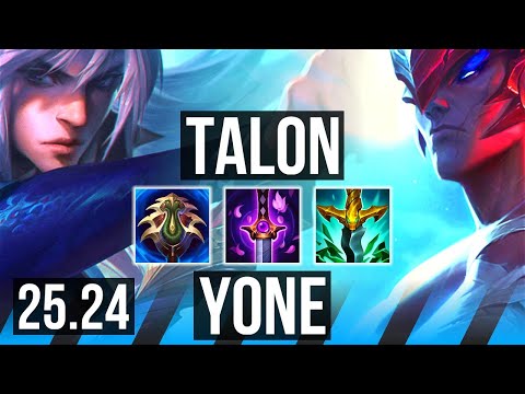 TALON vs YONE (MID) | KR Diamond | 25.24