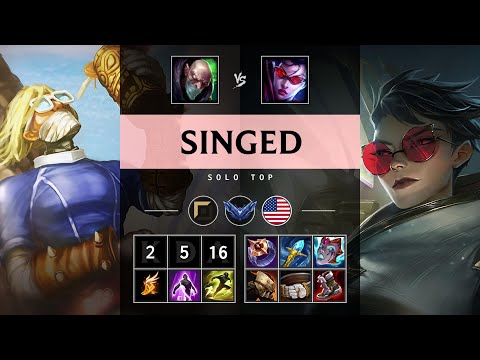 Singed Top vs Vayne - NA Diamond Patch 25.21