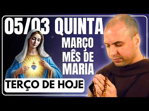 TERÇO DE HOJE 05/03/2026 - QUINTA-FEIRA - MISTÉRIOS LUMINOSOS: SANTO TERÇO