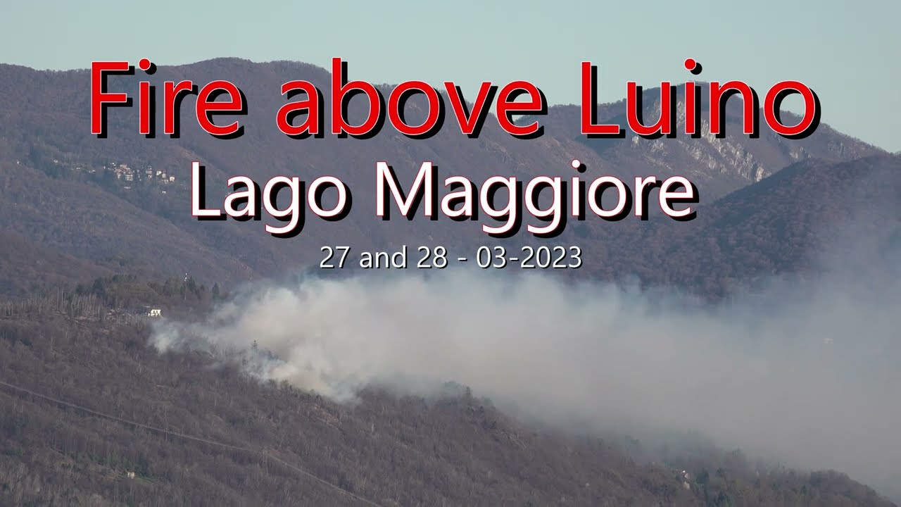 Fire above Luino