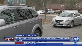 Durham parents scramble to collect students after schools dismiss early