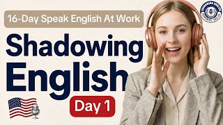 Speak English At Work | Shadowing English Speaking Practice | Introducing Yourself