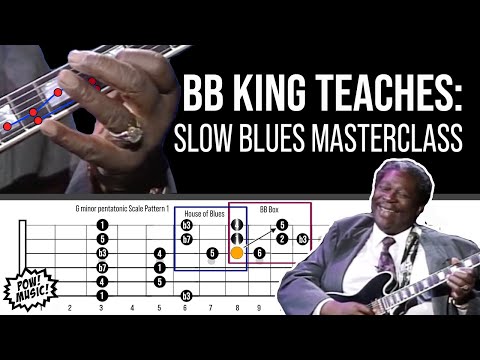 BB King Teaches How to Solo Over a Blues Progression! Animated Fretboard Guitar Lesson (fretLIVE)