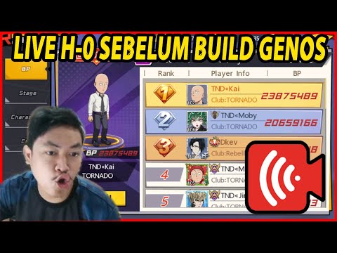 🔴H-0 KEDATANGAN GENOS BERBAJA!! [DESTROY TORNADO]  - ONE PUNCH MAN:The Strongest