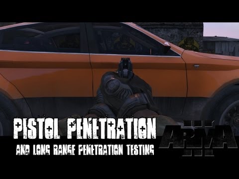 ArmA 3 Pistol and Long Range Penetration Testing