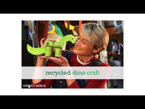 Recycled Dinosaur Craft | Sophie's World