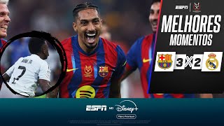 RAPHINHA COLOCA 'JOGO NO BOLSO' E BARCELONA É CAMPEÃO CONTRA O REAL MADRID | MELHORES MOMENTOS