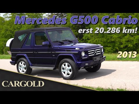 Mercedes G500 Cabriolet, 2013, Rarität aus 1. Hand mit erst 20.286 km in Designo Mysticblau