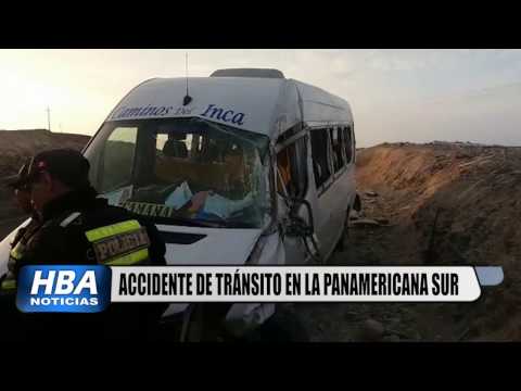 HBAnoticias: Minivan se despista camino a Camaná