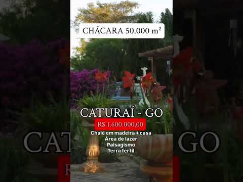 Chácara para lazer em Caturaí GO / whatsapp 62 99373-6407